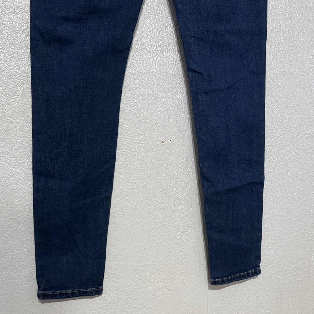 Kancan Maria High Rise Ankle Skinny Jeans Dark Wash Indigo Blue Stretch Denim 11 - Picture 8 of 10